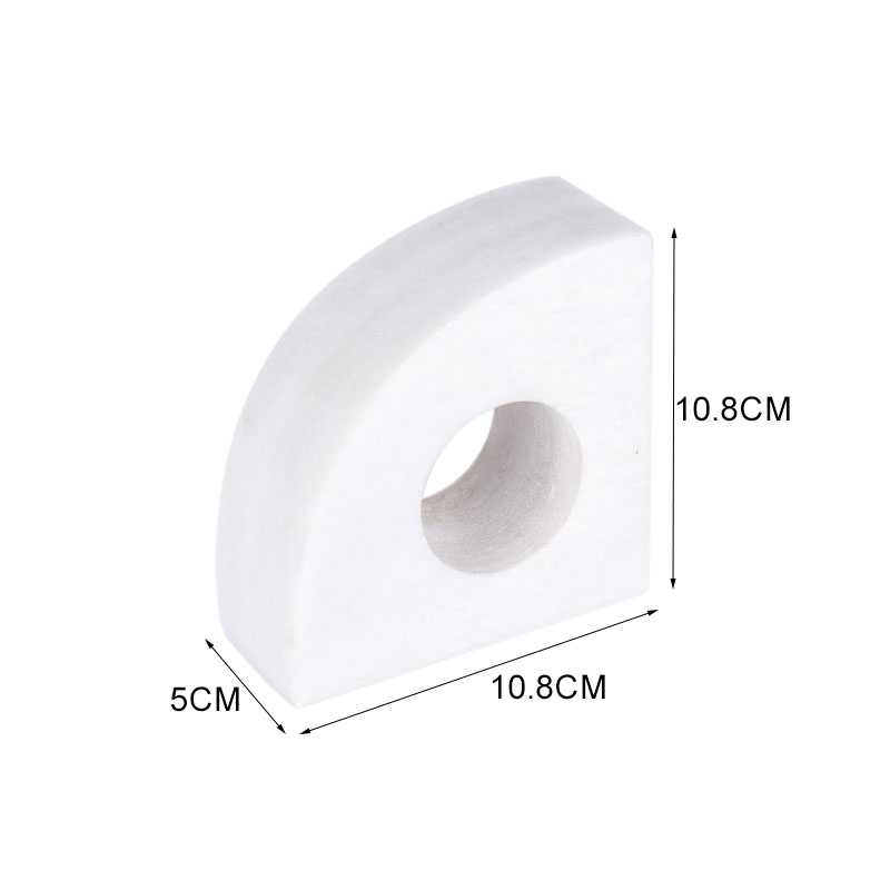 Marble Bookends White