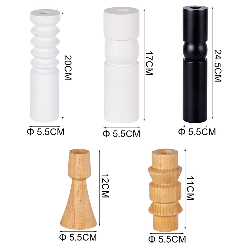 Wooden Taper Candle Holder