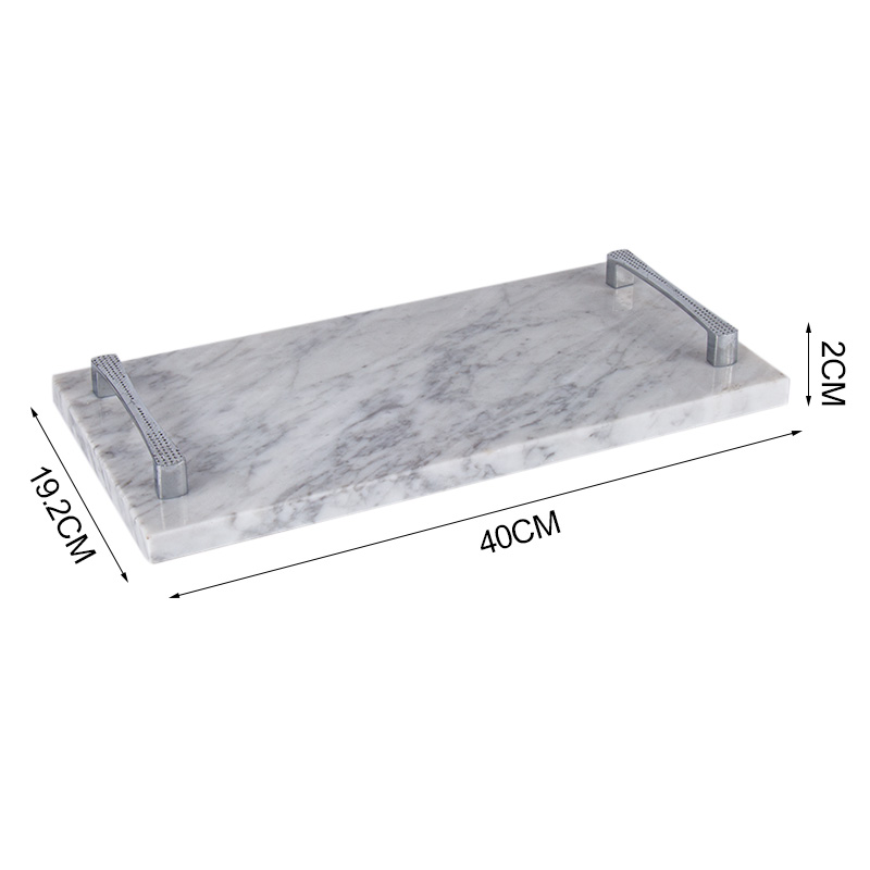 Marble Serving Tray With Handles