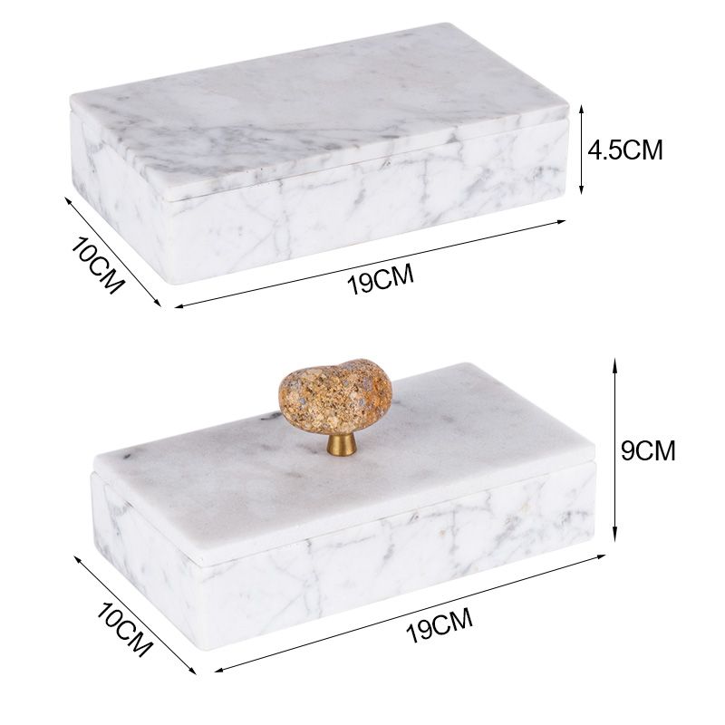 White Marble Jewelry Box