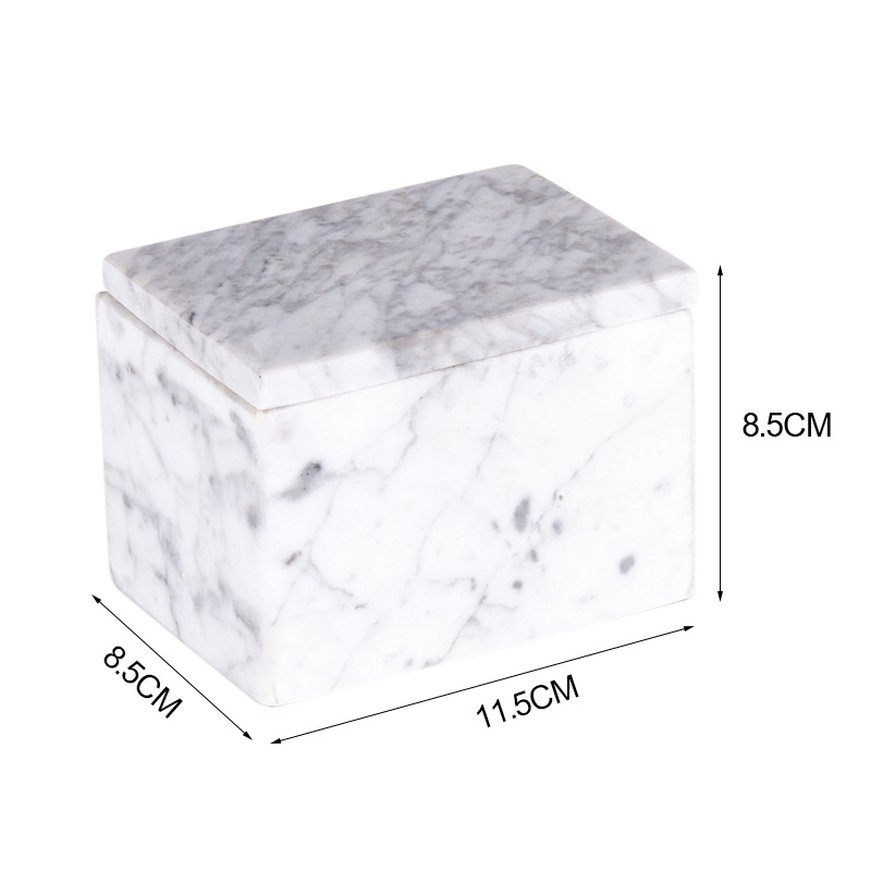 White Marble Storage Box