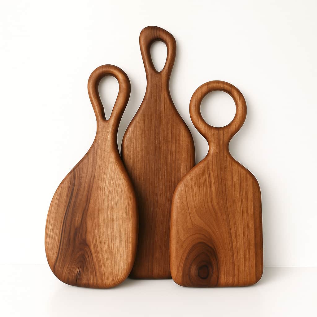 Wooden Serving Tray Set