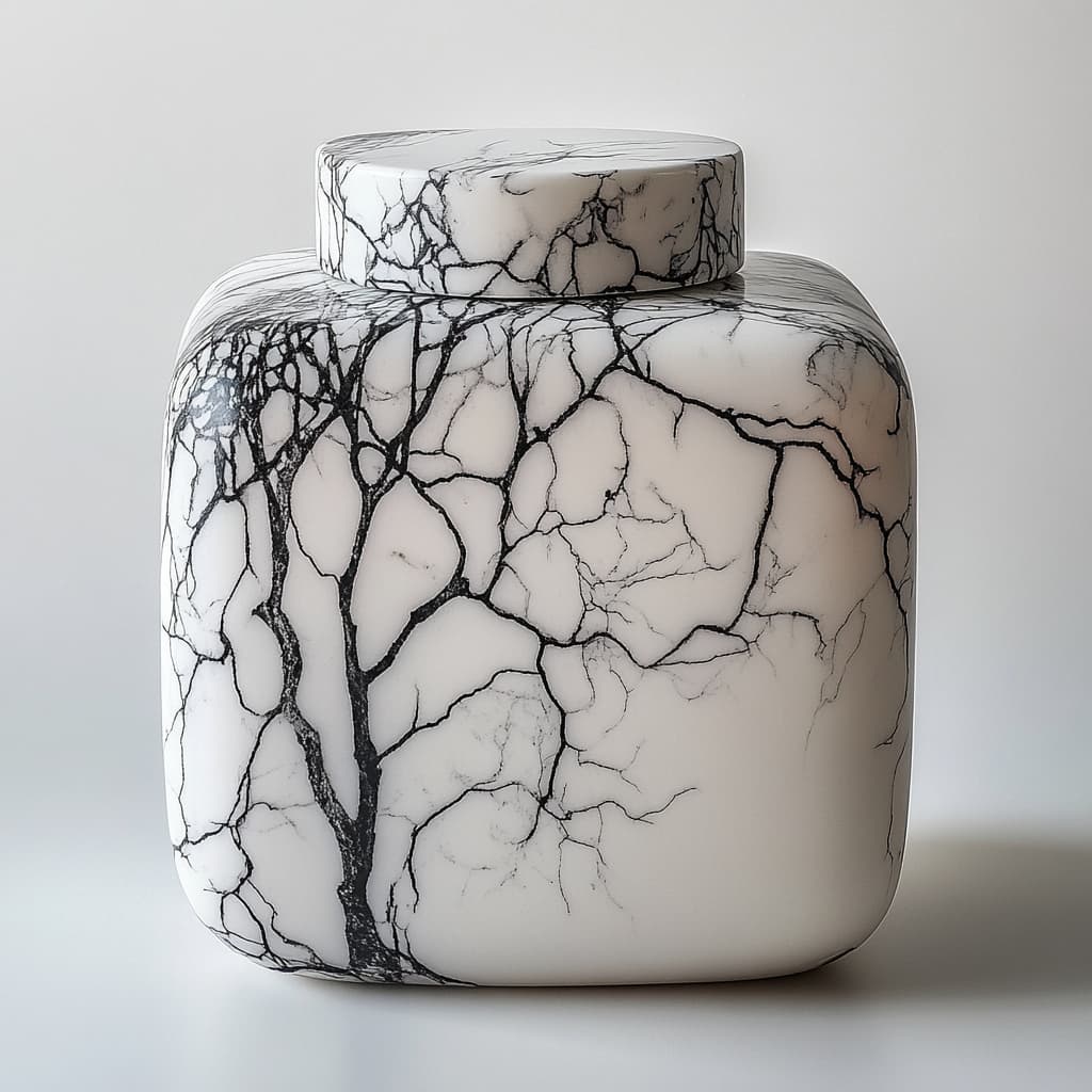 Marble Spice Jar Containers